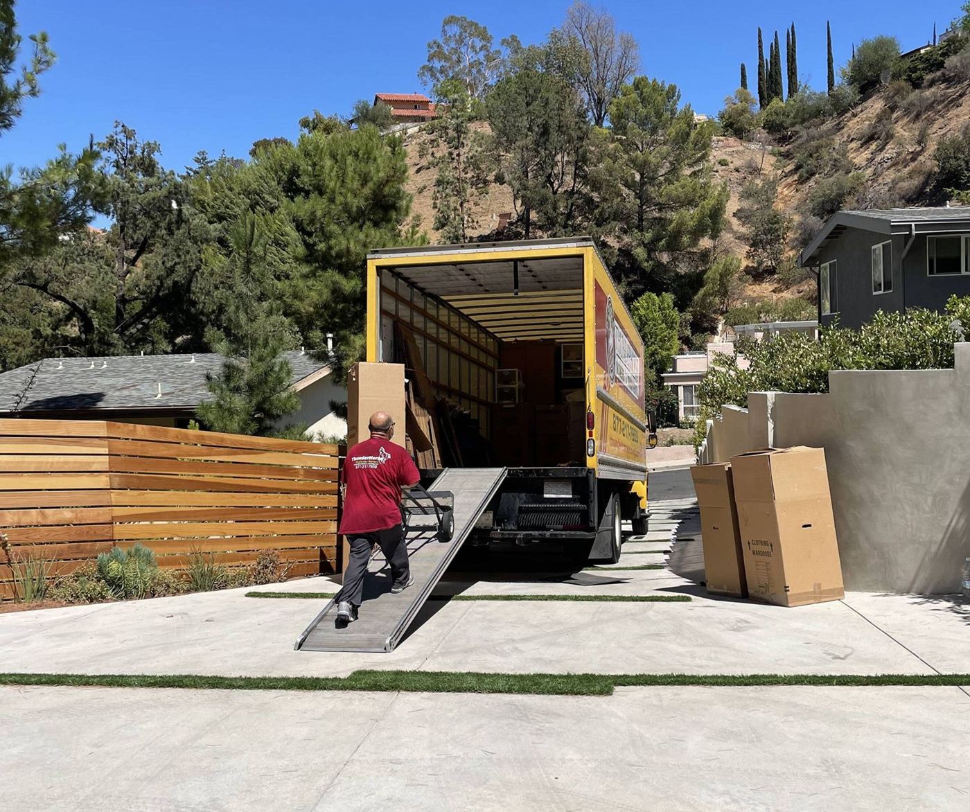 Thunderhorse truck at a luxury home.