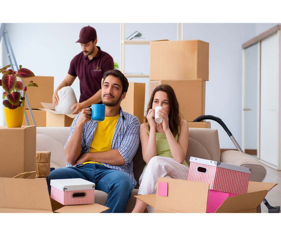Professional packers packing a home.